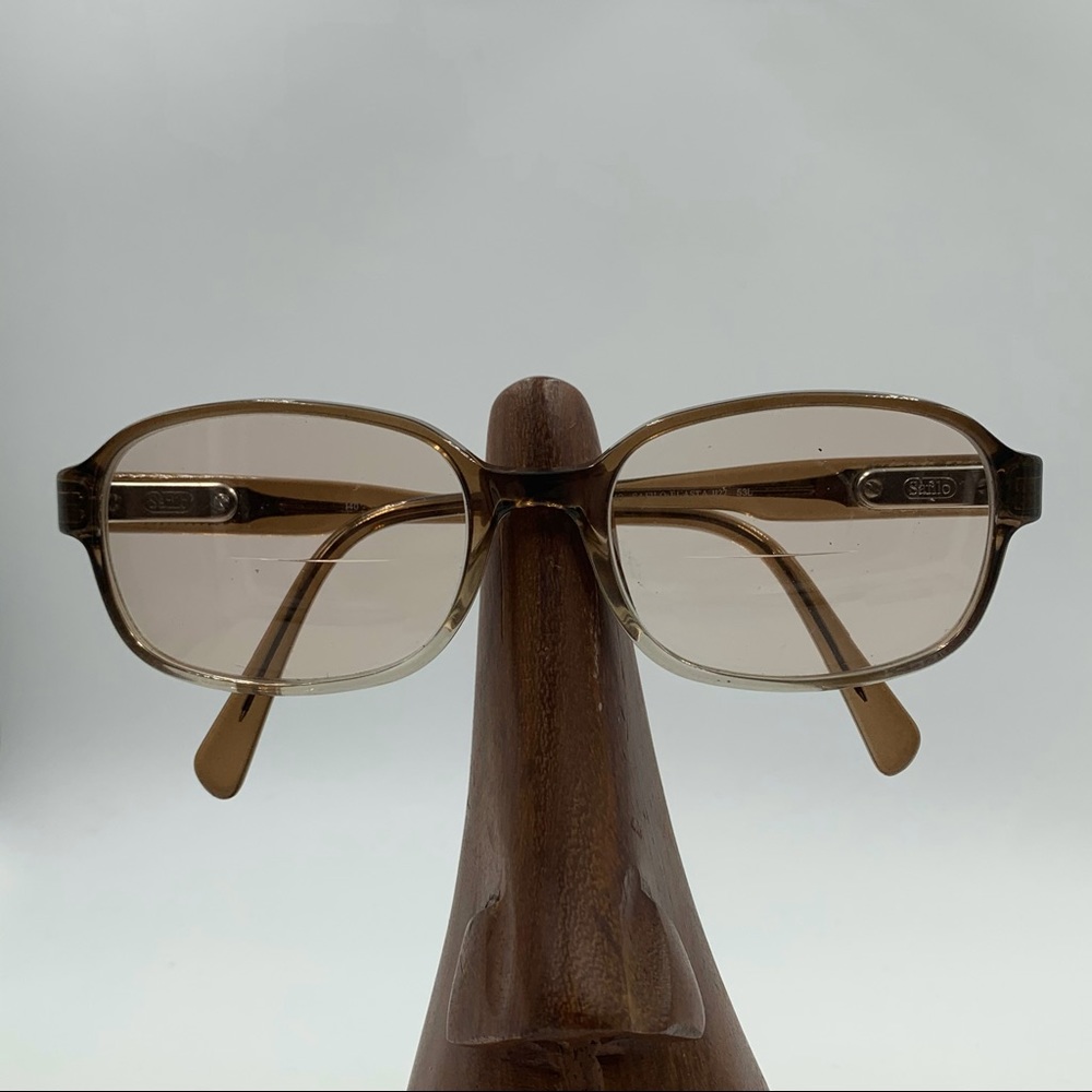 Vintage Safilo Elasta Brown Translucent Oval Frame